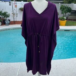 Elegant Purple Beach Coverup